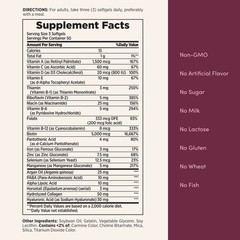 Optimal Solutions Advanced Hair, Skin and Nail Biotin & Vitamins A,C,&E Softgels