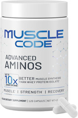 Muscle Code Essential Amino Acid Capsules – Muscle Synthesis & Repair & Strength