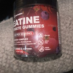 LanranBee Creatine Monohydrate 120 Gummies 8000mg Berry Flavor