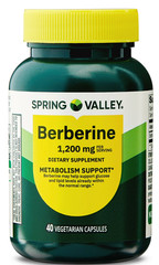 Spring Valley Berberine 1200Mg 40 Veg Capsules Metabolism Support