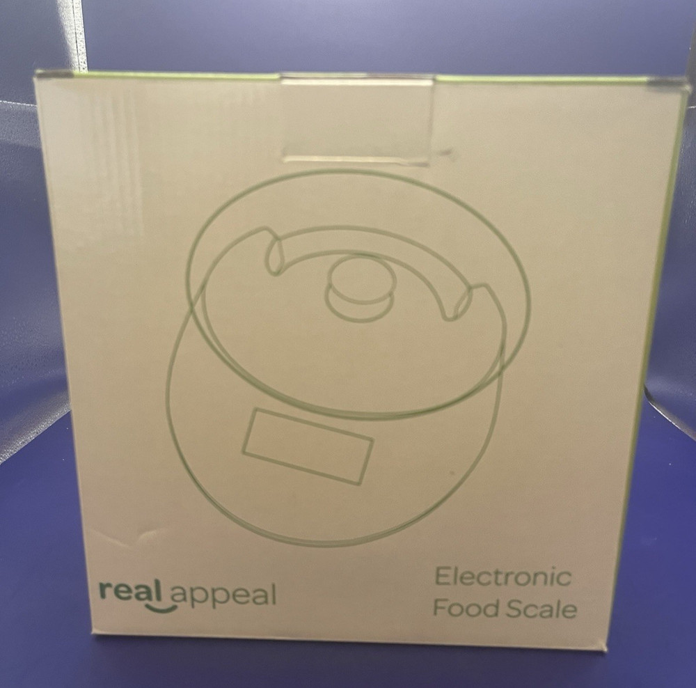 Real Appeal Digital Electronic Weight Scale White Battery Powered
