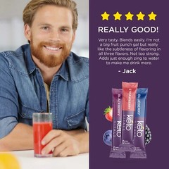 Keto Vitals Berry Antioxidant Electrolyte Powder Stick Packs – 30 CT