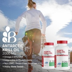Bronson Antarctic Krill Oil 2000 mg with Omega-3s EPA, 250 Count (Pack of 1)