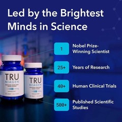 TRU NIAGEN Niagen 300mg – NAD Booster, 2-Pack (90 Servings Each) New Sealed