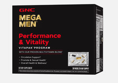 GNC Mega Men Performance and Vitality Supplement, 30 Count sealed -Expiry: 07/26