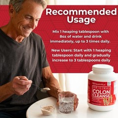 Health Plus Original Colon Cleanse Psyllium Husk Powder, 48oz Pack of 2