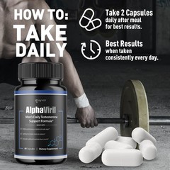 (5 Pack) Alpha Viril Advanced Male Pills AlphaViril Formula Supplement 300 Caps