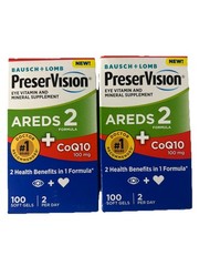 PreserVision AREDS 2 CoQ10 Eye Vitamin, 100 X 2 = 200 ct. Exp 04/2026