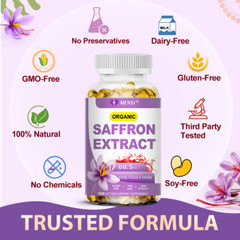 Pure Saffron Extract 88.5mg – Supports Healthy Weight Loss – 120 Capsules