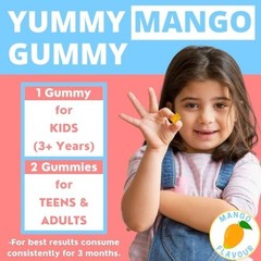 Nutrabud Multivitamin Gummies 60 Count Mango Veg No Added Sugar Men Women