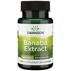 Swanson High Potency Banaba Extract 2% Corosolic Acid 60 mg 90 Capsules