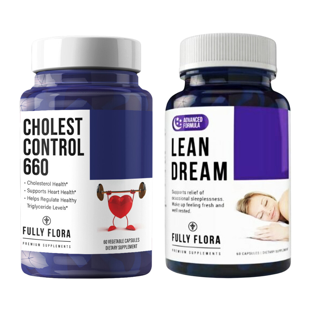 Cholesterol Control Heart Health Supplements and Sleep Aid Stress Relief Pills