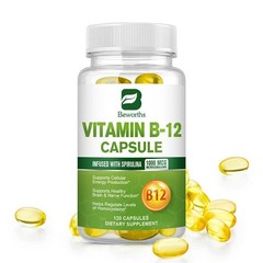 120 Vitamin B12 1000mcg Capsules ,High Absorption Vitamin B-12,Support Energy