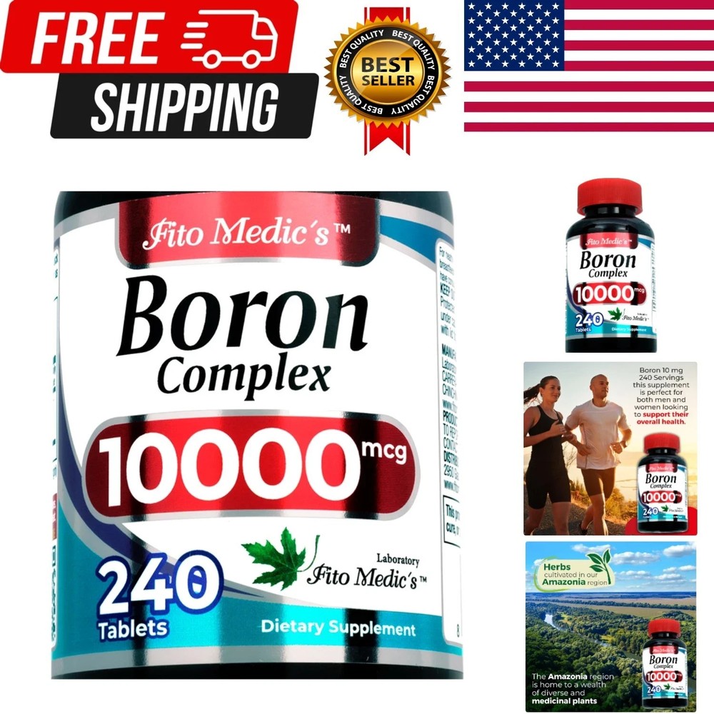 Lab | Boron |10 Mg | 240 Servings | Boron Supplement for Men | Boron | USA