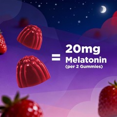 Vitamatic Melatonin 20 mg Gummies for Adults, 3, Pack, 60 Count (Pack of 3)