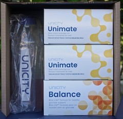 Unicity Feel Great System: (2) Unimate Lemon + (1) Orange Balance, 07/2027 Exp.