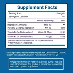 Liposomal Magnesium 240pcs – Supports Brain, Bone Health and Muscle Relaxation