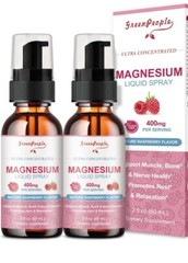 Magnesium Liquid Spray /400mg/Nature Raspberry Flavor/2 fl. oz/2 Pk./BB 01/2026