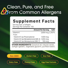 NatureBell Vitamin K Complex – 300 Softgels – Delivers 300 Count (Pack of 1)