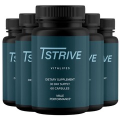 (5 Pack) Tstrive Advanced Male Support Performance Supplement 60 Capsules