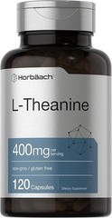 L-Theanine Supplement | 400mg | 120 Powder Capsules | Non-GMO & Gluten Free