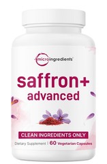 Micro Ingredients Saffron+ Advanced Supplements, 60 Veggie Capsules – 10in1 w…