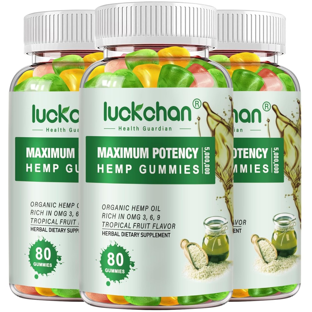 Luckchan Hemp High Potency For Sleep Pain Anxiety- Pure Extra Strength Organic
