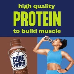 Core Power Protein Shake, Chocolate, 26g Bottle, 14oz, 14 Fl Oz (Pack of 12)