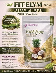 Ft-Elym DTX Shake Piña Coco Quinoa Colágeno Hidrolizado Calcio Magnesio Zinc