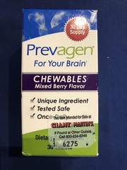 Prevagen Chewables Tablets Mixed Berry Flavor – 30 Count Lot Of 2
