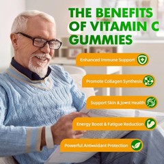 softbear Liposomal Vitamin C Gummies for Adults&Kids 1000mg,Chewable Vitamin C S