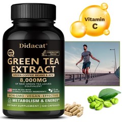 Green Tea Extract Capsules Coffee Beans Acv 8000mg Metabolism Energy 120 Pills
