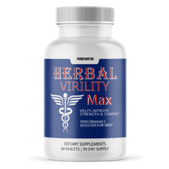 Herbal Virility Max Maximum Strength Male Performance Supplement – 60 Tablets