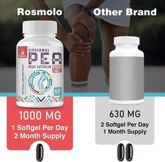 Liposomal Palmitoylethanolamide 1000 Mg + Luteolin 100 Mg, Micronized Pea 99%…