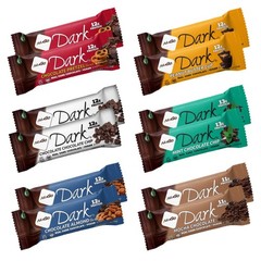 NuGo Dark Variety Box – Pretzel, Chocolate Chip, Mint 12 Count (Pack of 1)