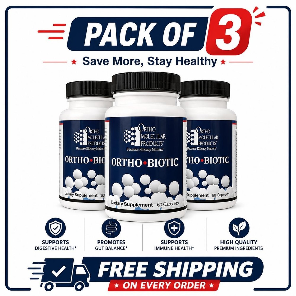 Ortho Biotic Dietary Supplement – Pack of 3 Premium Probiotic for Healthy Gut