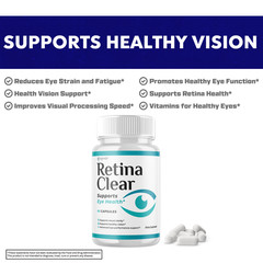 (3 Pack) Retina Clear Capsules, RetinaClear Eye Health Support (180 Capsules)