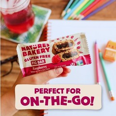 Nature’s Bakery Gluten Free Raspberry Fig Bars – 6 Twin Packs for Anytime