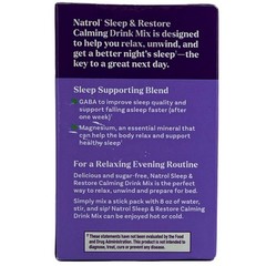 Natrol Sleep & Restore Calming Drink Mix 10 Sticks 9 Pack New Exp 01/2026