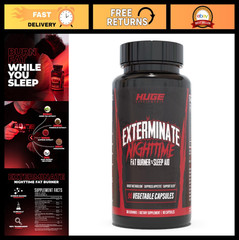 Night Time Fat Burner & Sleep Support – Boost Metabolism, Reduce Cravings, 10 In