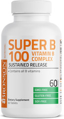 Vitamin B 100 Complex High Potency Sustained Release (Vitamin B1, B2, B3, B6, B9