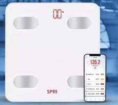 Bathroom Scale Digital Body Weight Max 400lb with Backlit LCD Display White US