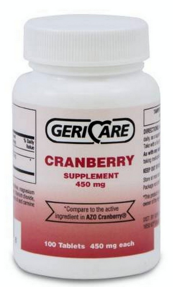 Gericare Cranberry 450mg Tablets 100 ct ^