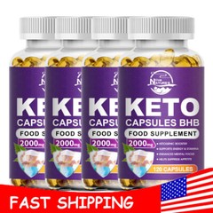 Keto Slimming Capsules Fat Burner Weight Loss Suppress Appetite 120/240/480PCS