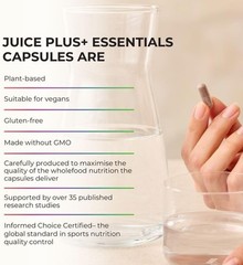 Juice Plus+ Fruit, Vegetable, Berry & Omega Blend Capsules – Nutrition from 30 F