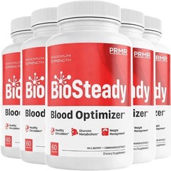 (5 pack) BioSteady Blood Health Support Dietary Supplement – ( 300 Capsules )