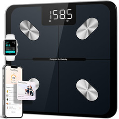 Bluetooth Smart Body Weight Scale BMI Body Fat Muscle Digital Bathroom Scale LED