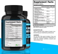 (2 Pack) Testosterone Supplement Booster Capsules Blood Flow Nitric Oxide