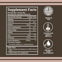 6 PACK! Black Forest High Flavanol Cocoa Powder and Flavonoid Supplements 1200mg