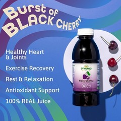 Dynamic Health Black Cherry Concentrate 16 fl. oz / 473 mL Each (Pack of 4)